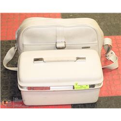 VINTAGE SAMSONITE TRAVEL CARRY ON & MAKE UP CASE.