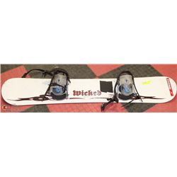 WICKED SNOWBOARD WITH BINDINGS