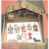 Image 1 : LARGE BOX W/COMPLETE NATIVITY SET -