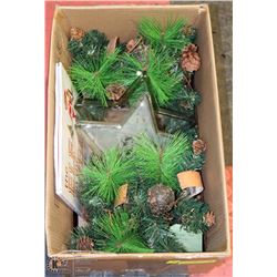 2 NEW CHRISTMAS CENTERPIECES W/ ADVENT DISPLAY,