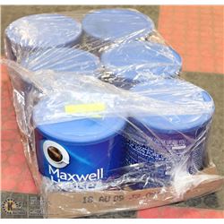 FLAT OF SIX 925G TINS MAXWELL HOUSE COFFEE