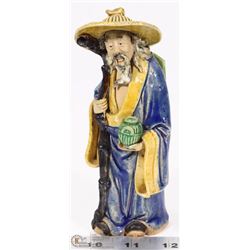 ANTIQUE 1880S-1920S 6" MUDMAN CHINESE FIGURE.