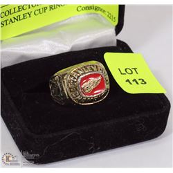 COLLECTORS DETROIT RED WINGS STANLEY CUP RING.