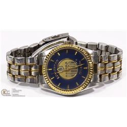 EDMONTON OILERS WATCH WITH METAL BAND & NEW