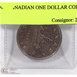 1984 CANADIAN ONE DOLLAR COIN.