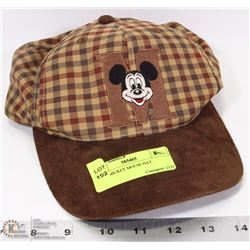 PLAID MICKEY MOUSE HAT.
