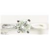 Image 2 : 1) 14KT WHITE GOLD DIAMOND RING