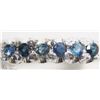Image 2 : 5) STERLING SILVER SAPPHIRE RING