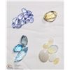 Image 1 : 7) 4 LOTS OF GENUINE GEMSTONES