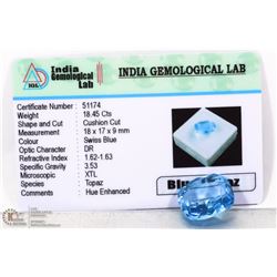 #32-BLUE TOPAZ GEMSTONE 18.15CT