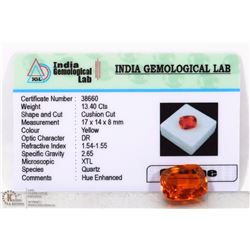 #6-YELLOW CITRINE LOOSE GEMSTONE 13.40CT