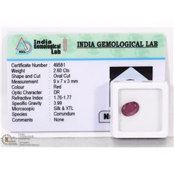 #35-NATURAL RED RUBY 2.60CT