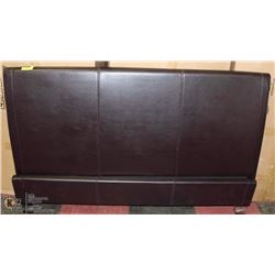 QUEEN SIZE LEATHERETTE HEADBOARD & FOOTBOARD