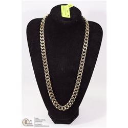 CUSTOM GOLDTONE 28" MENS CHAIN NECKLACE
