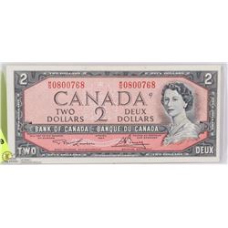 CANADA 1954  $2 BILL