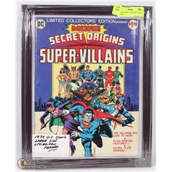 1974 DC COMIC LARGE SIZE LTD ED. FRAMED
