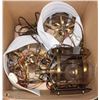 Image 1 : BOX OF VINTAGE LIGHTING