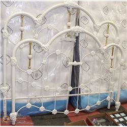 ORNATE VINTAGE WROUGHT IRON BED