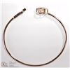 Image 2 : 27) STERLING SILVER ROSE GOLD CZ BRACELET