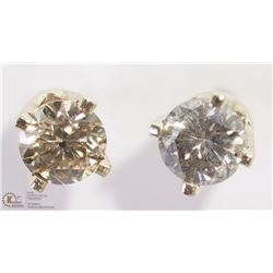 29) 14KT WHITE GOLD DIAMOND EARRINGS