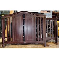 SOLID BIRCHWOOD DOUBLE BED FRAME BY COLLEGE