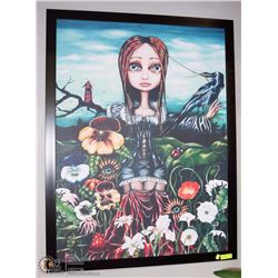 FRAMED ANGELINA WRONA PRINT "MADAME NATURE".