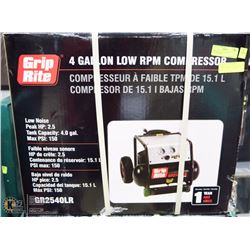 NEW GRIP RITE 4 GALLON AIR COMPRESSOR