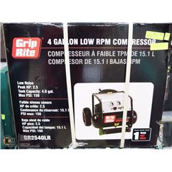 NEW GRIP RITE 4 GALLON AIR COMPRESSOR