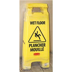 LOT OF 3 CAUTION WET FLOOR SIGNS