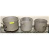 Image 1 : LOT OF 3 STOCK POTS