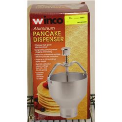 NEW WINCO ALUMINUM COMMERCIAL PANCAKE DISPENSER