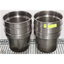 LOT OF 6 SOUP WARMER INSERTS