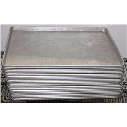 LOT OF 25 ALUMINUM SHEET TRAYS
