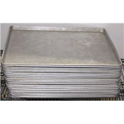 LOT OF 25 ALUMINUM SHEET TRAYS