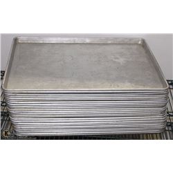 LOT OF 25 ALUMINUM SHEET TRAYS