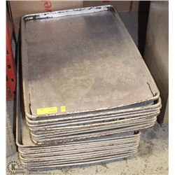 LOT OF 21 METAL SHEET TRAYS
