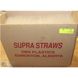 CASE OF 4 INCH CLEAR STRAWS