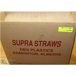CASE OF 4 INCH CLEAR STRAWS