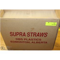 CASE OF 4 INCH CLEAR STRAWS