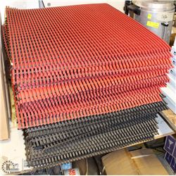 LOT OF 34 RUBBER FLOOR MATS