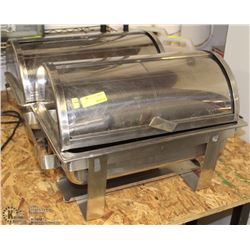 PAIR OF CHAFING DISHES W/ LIDS