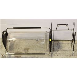 PAIR OF SMALL DISPLAY RACKS