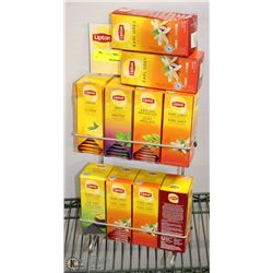 RACK OF LIPTON TEAS