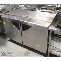 STAINLESS STEEL PIZZA PREP STATION 6'X43"