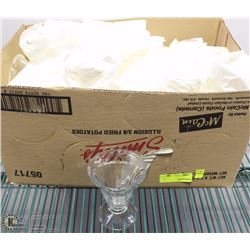 BOX OF FIVE 6 OZ SUNDAE GLASSES