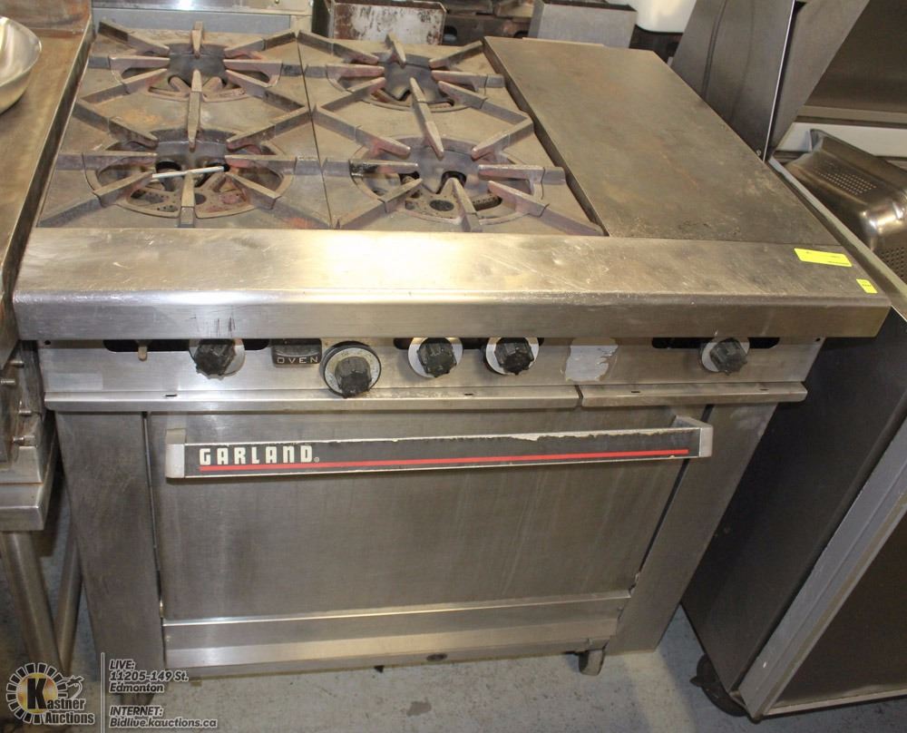 GARLAND 4BURNER 12"X24" FLATTOP HYBRID OVEN