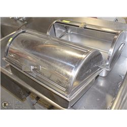 PAIR OF FULL-SIZE BUFFET SERVING INSERTS W/ LIDS