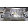 Image 1 : NEW 2-WELL NSF STAINLESS STEEL SINK W/ LEGS