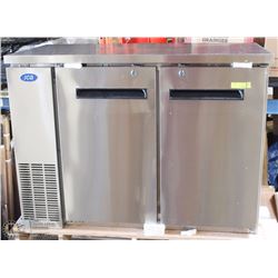 NEW ICB UNDER-COUNTER REFRIGERATED DUAL-DOOR