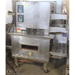 CTX TRIPLE-CONVEYOR OVEN ON CART